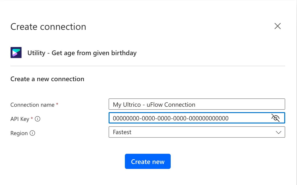 New Ultrico - uFlow Power Automate Connection
